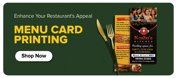 Menu Card Printing